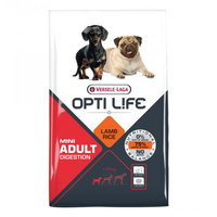 VERSELE-LAGA Opti Life Adult Digestion Mini - sucha karma z jagnięciną dla psów ras małych i miniaturowych z wrażliwym układem pokarmowym 7,5kg