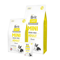 BRIT Care Mini Grain - Free Adult Lamb - bezzbożowa sucha karma dla psa 7kg