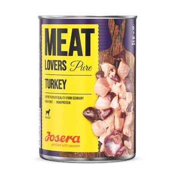 JOSERA Meat Lovers Pure Indyk - mokra karma dla psa - puszka 400g