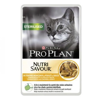 PURINA Pro Plan Nutri Savour Sterilised Kurczak - mokra karma dla kota 85g