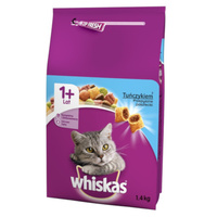 WHISKAS Adult - Tuńczyk Z Warzywami - sucha karma dla kota 1,4kg