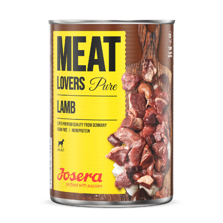 JOSERA Meat Lovers Pure Jagnięcina - mokra karma dla psa - puszka 400g