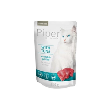 PIPER ANIMALS - mokra karma dla kota sterylizowanego z tuńczykiem - saszetka 100g