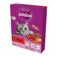 WHISKAS Adult Z Wołowiną - sucha karma dla kota 300g