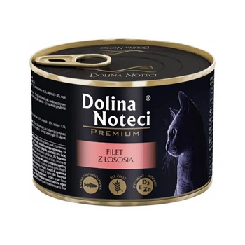 DOLINA NOTECI Premium Filet Z Łososia - mokra karma dla kota - puszka 185g