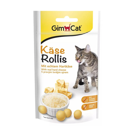 GIMPET GimCat Kase Rollis kuleczki serowe - przysmak dla kota 40g