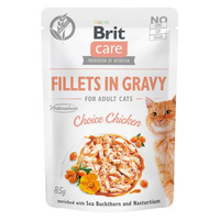 BRIT Care Cat Fillets In Gravy Choice Chicken – mokra karma dla kota – saszetka 85g