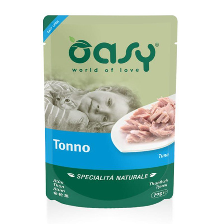 OASY Natural Tuńczyk - mokra karma dla kota - saszetka 70g