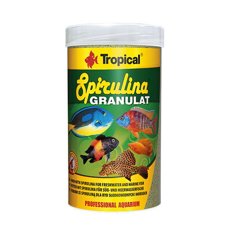 TROPICAL Spirulina - pokarm dla rybek roślinożernych akwariowych granulat 100ml