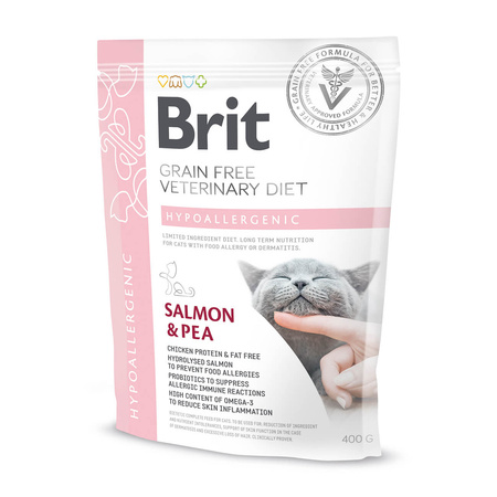 BRIT Grain-Free Veterinary Diet Cat Hypoallergenic - sucha karma dla kota 400g