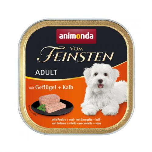 ANIMONDA Vom Feinsten Classic - mokra karma dla psa - drób z cielęciną - miseczka 150g