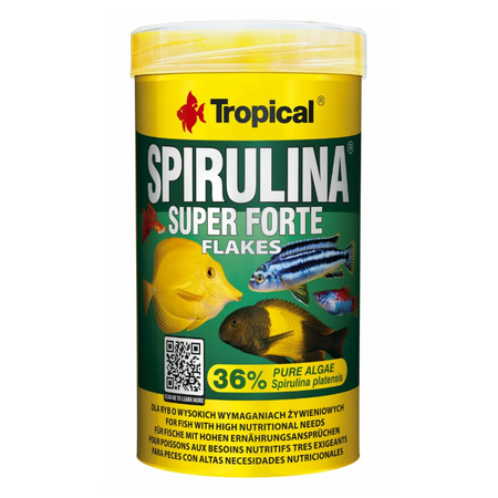 TROPICAL Super Spirulina Forte 36% - pokarm dla rybek 1000ml