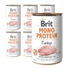 BRIT Mono Protein Turkey  - mokra karma dla psa - puszka 6 x 400g