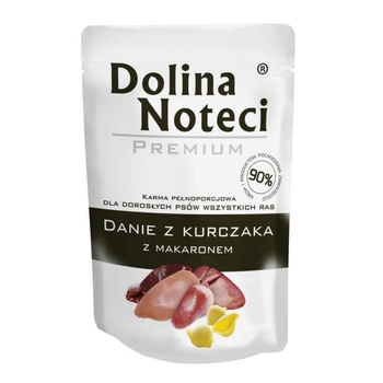 DOLINA NOTECI Premium Danie Z Kurczaka Z Makaronem - mokra karma dla psa - saszetka 300g