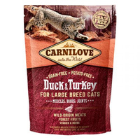 CARNILOVE Cat Duck Turkey Duże Rasy - sucha karma dla kota 400g