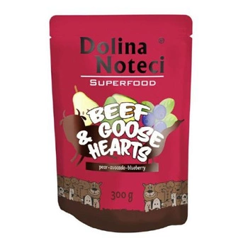 DOLINA NOTECI Superfood Wołowina I Serca Gęsi - mokra karma dla psa - saszetka 300g