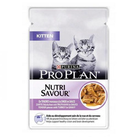 PURINA Pro Plan Nutri Savour Kitten Indyk - mokra karma dla kota 85g