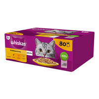 WHISKAS Drobiowa Uczta w galaretce - mokra karma dla kota - saszetka 80x85g