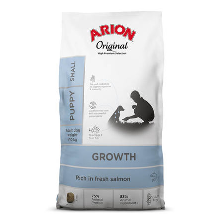 ARION Original Puppy Growth Small Salmon - sucha karma dla psa 2kg