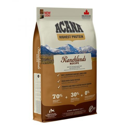 ACANA Highest Protein Ranchlands - sucha karma dla psa 11,4kg