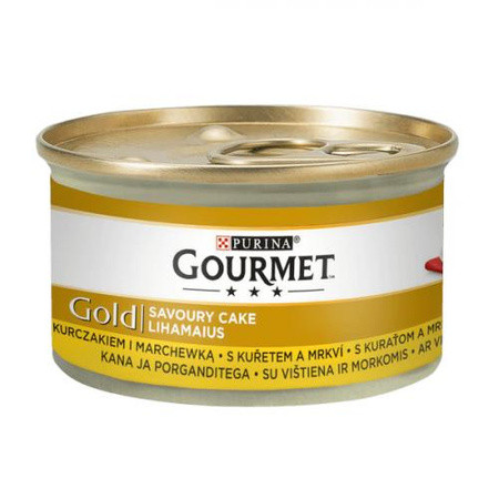 GOURMET Gold Savoury Cake Kurczak Z Marchewką - mokra karma dla kota 85g