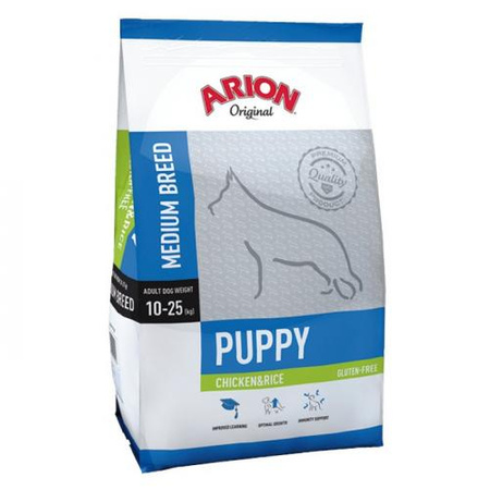 ARION Original Puppy Medium Chicken & Rice - sucha karma dla psa 3kg