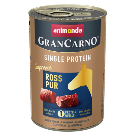 ANIMONDA GranCarno Single Protein Konina - mokra karma dla psa 400g