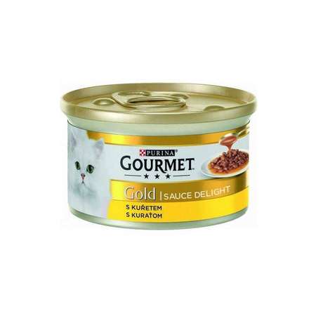 GOURMET Gold Sauce Delight Kurczak - mokra karma dla kota 85g