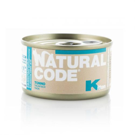 NATURAL CODE Kitten Tuńczyk - mokra karma dla kota - puszka 85g