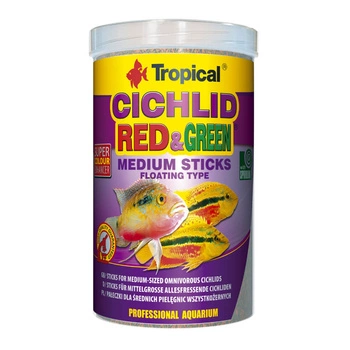 TROPICAL Cichlid Red & Green Medium Sticks - wieloskładnikowy pokarm dla średnich pielęgnic 1000ml