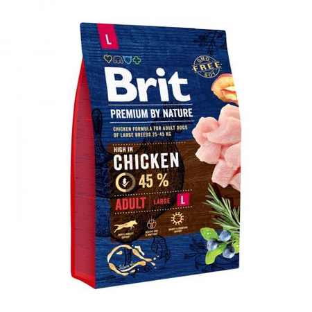 BRIT Premium By Nature Adult L - sucha karma dla psa 8kg