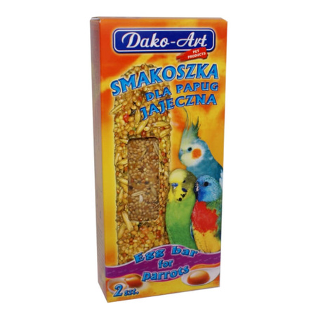 DAKO-ART Smakoszka jajeczna - kolba dla papug 2szt