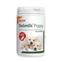 DOLMILK Puppy - pełnoporcjowy preparat mlekozastępczy z butelką dla szczeniąt 300g