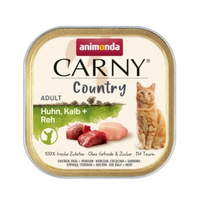 ANIMONDA Carny Country Cat Kurczak Z Cielęciną I Sarną - mokra karma dla kota - miseczka 100g