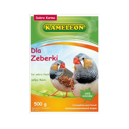 KAMELEON Pokarm dla papużek zeberek 500g