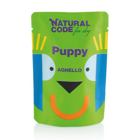 NATURAL CODE Puppy Jagnięcina - mokra karma dla psa - saszetka 100g