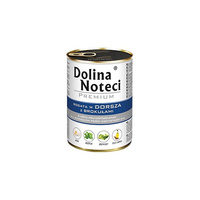 DOLINA NOTECI Premium - mokra karma dla psa z dorszem i brokułem - puszka 400g