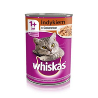 WHISKAS Indyk W Galaretce - mokra karma dla kota - puszka 400g