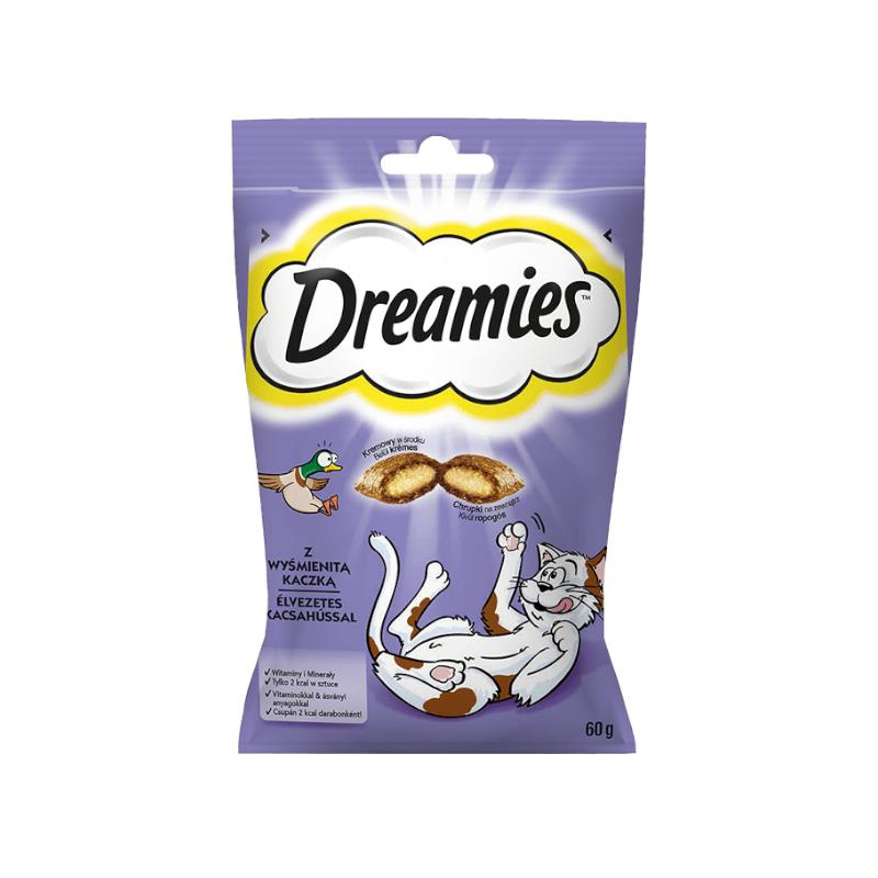 Dreamies With Delectable Duck 60 g - przysmak dla kotów z kaczką 60g Dostawa GRATIS od 159 zł + super okazje