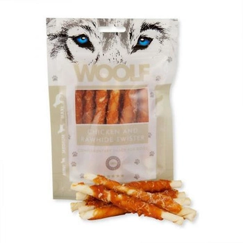 WOOLF Snack Chicken Rawhide Twister - przysmak dla psa 100g