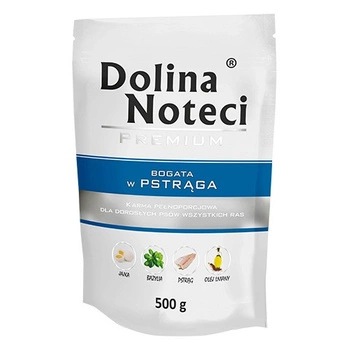 DOLINA NOTECI Premium - mokra karma dla psa z pstrągiem - saszetka 500g