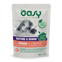 OASY Lifestage Mature & Senior Salmon - mokra karma dla kota - saszetka 85g