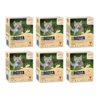 BOZITA Cat Kitten Z Kurczakiem W Sosie - mokra karma dla kota - kartonik 6x370g