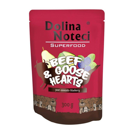 DOLINA NOTECI Superfood Wołowina I Serca Gęsi - mokra karma dla psa - saszetka 300g