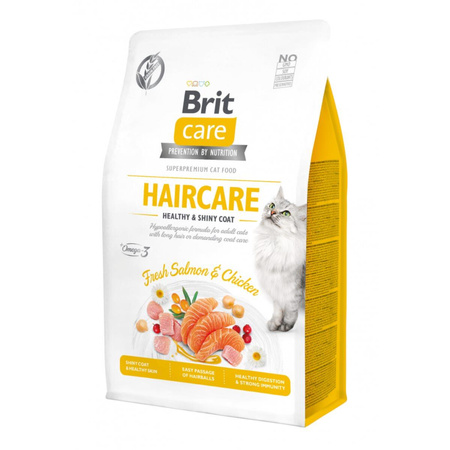 BRIT Care Cat Grain-Free Haircare Healthy & Shiny Coat - sucha karma dla kota 7kg