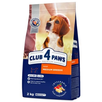 CLUB 4 PAWS Medium Breeds - sucha karma dla psa 2kg