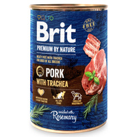 BRIT Premium By Nature Pork & Trachea - mokra karma dla psa - puszka 400g