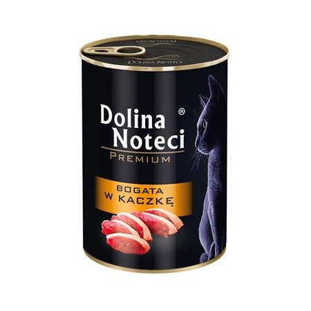 DOLINA NOTECI Premium - mokra karma dla kota z kaczką - puszka 400g