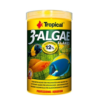 TROPICAL 3-Algae Flakes - pokarm roślinny dla rybek 100ml