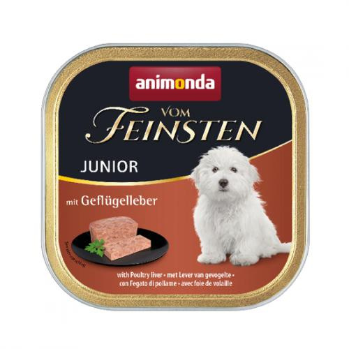 ANIMONDA Vom Feinsten Junior - mokra karma dla psa - wątróbka drobiowa - saszetka 150g